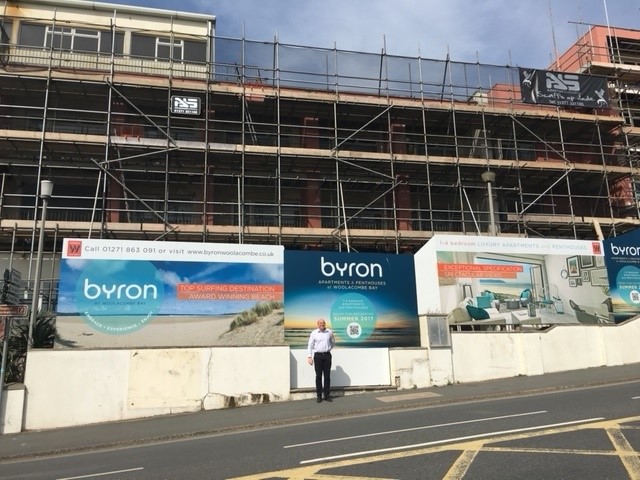 Byron Woolacombe building site