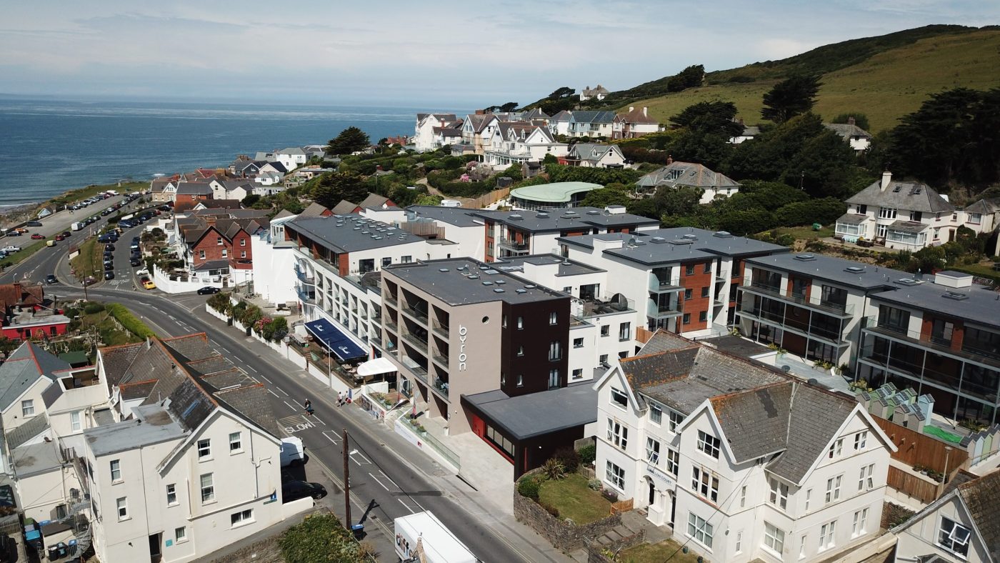 Aerial view of Woolacombe