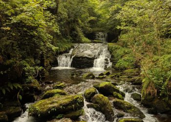 Waterfalls and river near Watersmeet
