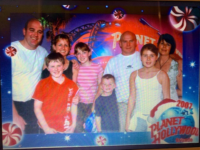 Family photo on a North Devon holiday