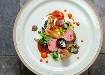 Find dining dish at The Coach House restaurant in Kentisbury