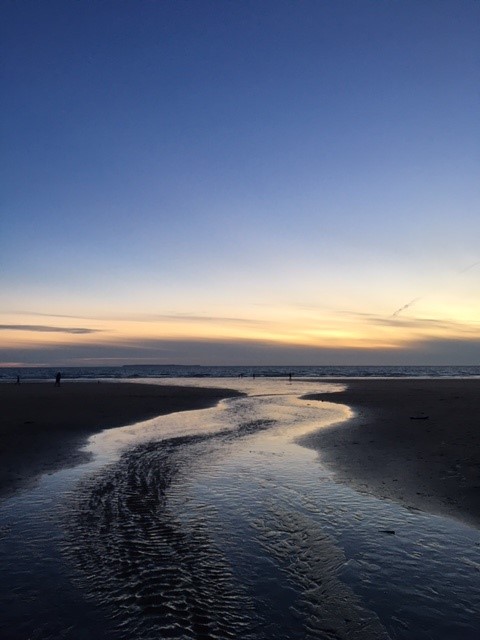 Woolacombe sunset on the beach 