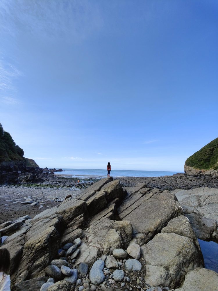 Rocks at Lee Abbey Beach