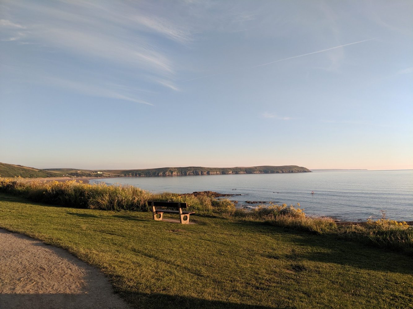 Bench overlooking Barricane beach