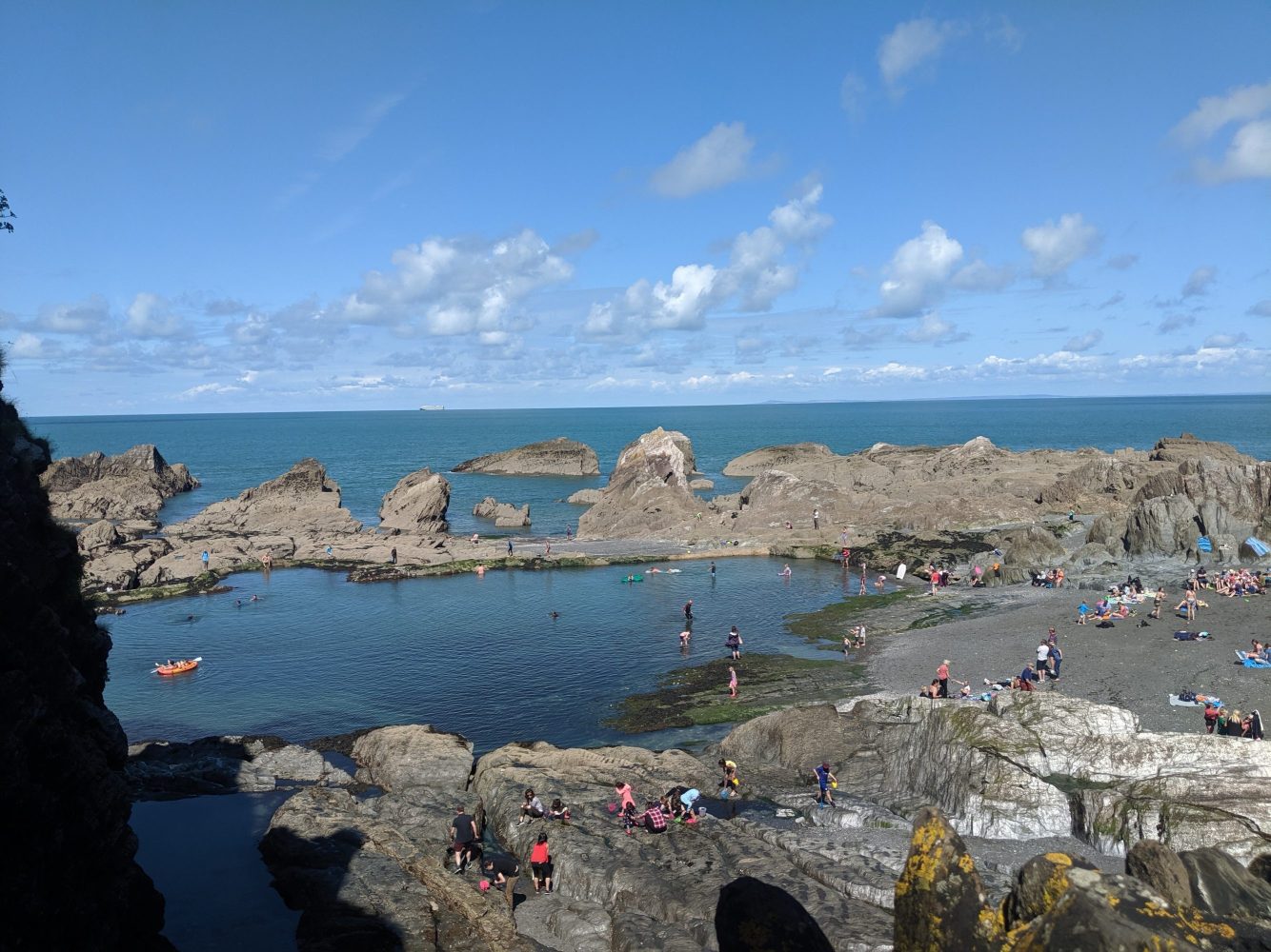 Paddling at Tunnels Beaches