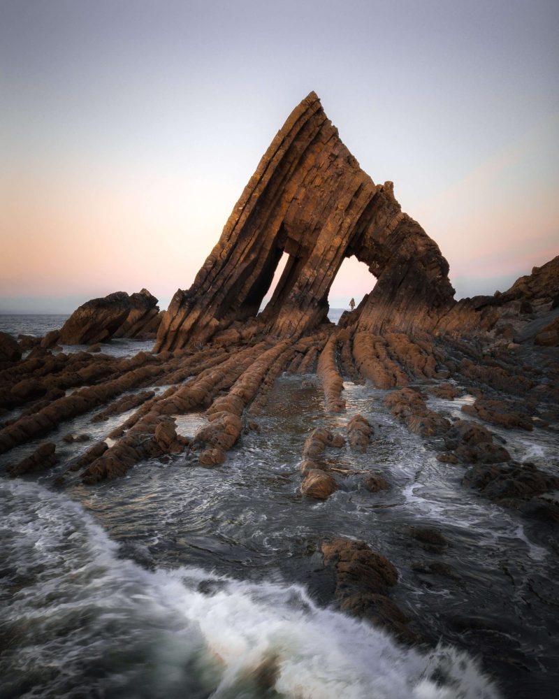 Standing under Blackchurch Rock