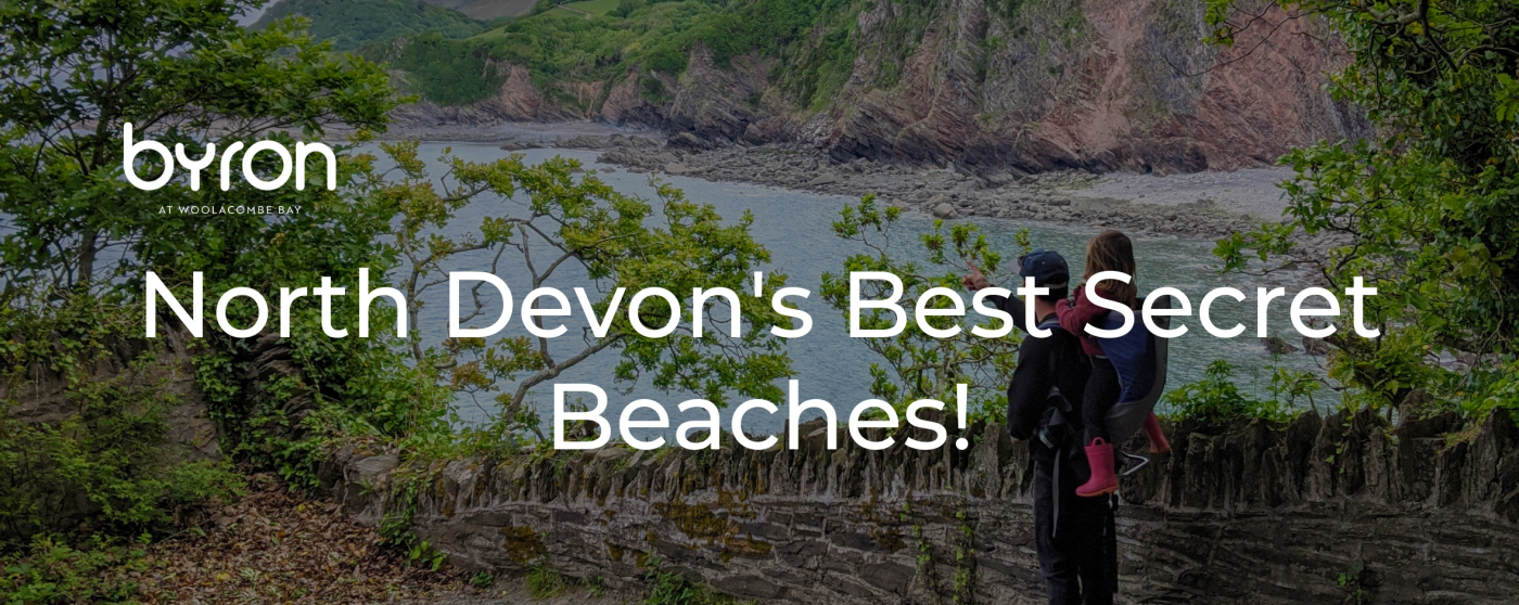 Parent and child looking at a view over one of North Devon's Best Secret Beaches