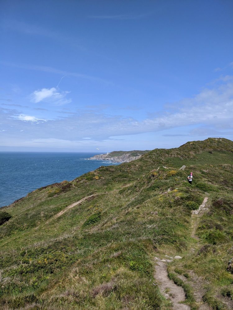 Clifftop walk near Devon