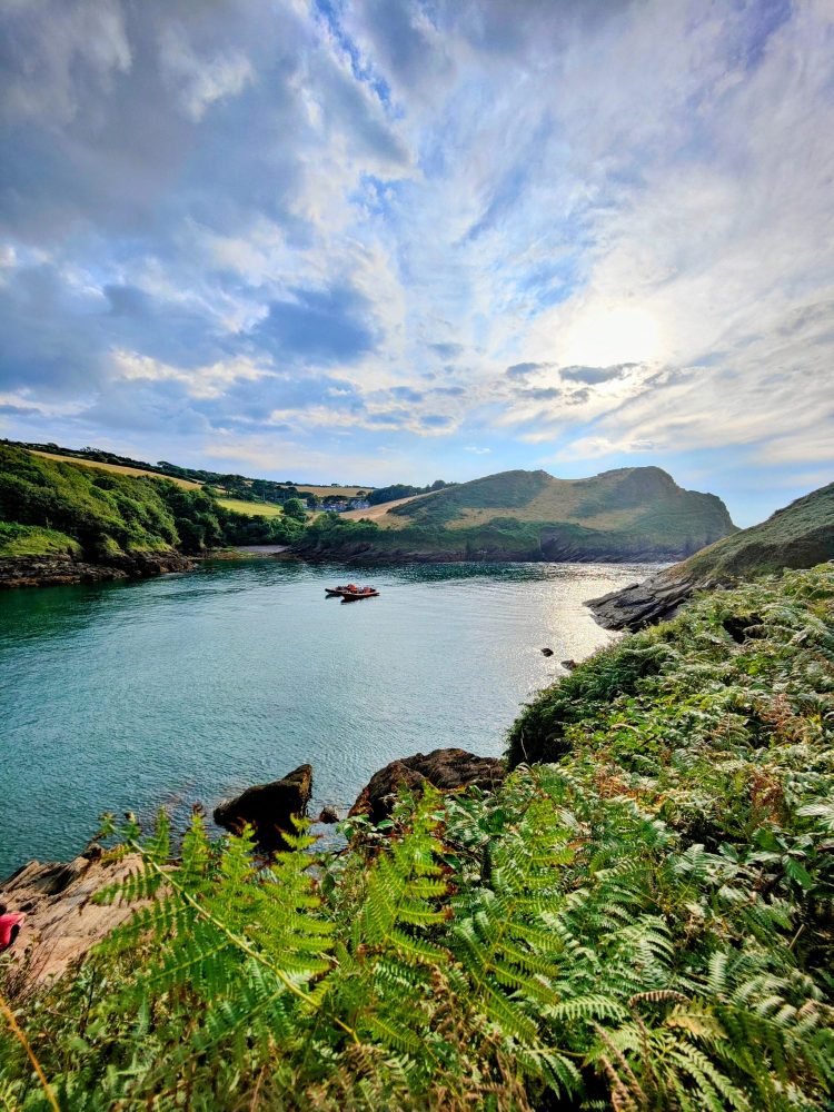 Tourist boats roaming the North Devon coastline
