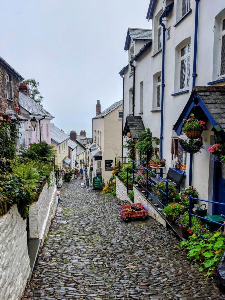 The village row leading down to the sea at Clovelly
