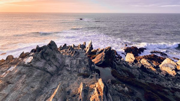 Rocky coastline in North Devon
